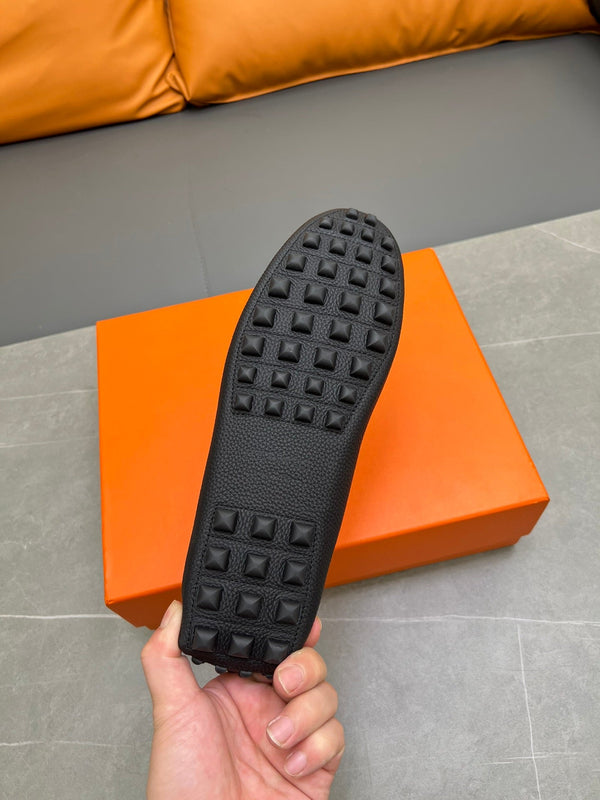 HM H-LOGO LOAFER BLACK CALFSKIN