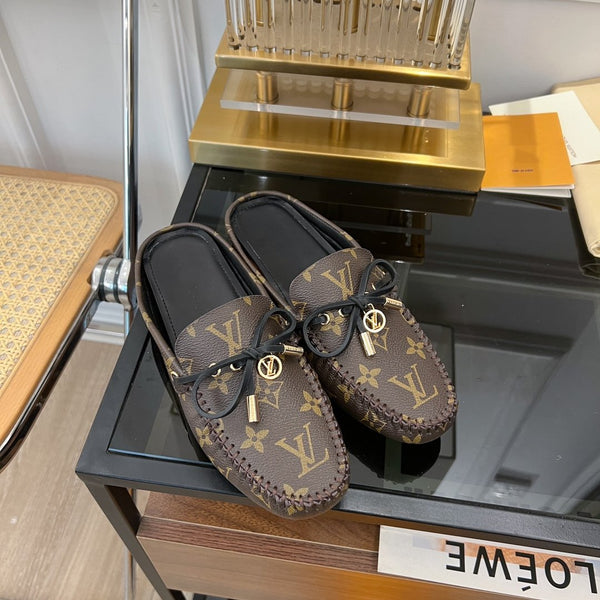 MOCASSINO LV GLORIA FLAT MONOGRAM CLASSICO MARRONE
