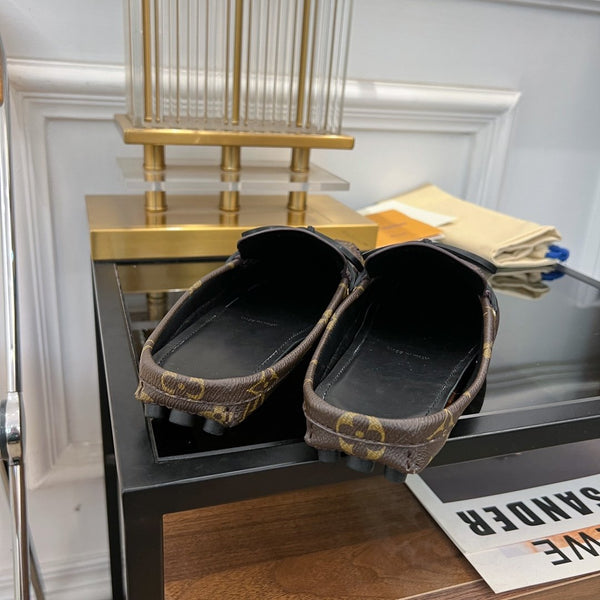 MOCASSINO LV GLORIA FLAT MONOGRAM CLASSICO MARRONE