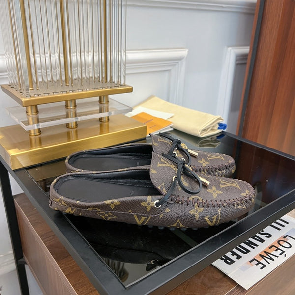 MOCASSINO LV GLORIA FLAT MONOGRAM CLASSICO MARRONE