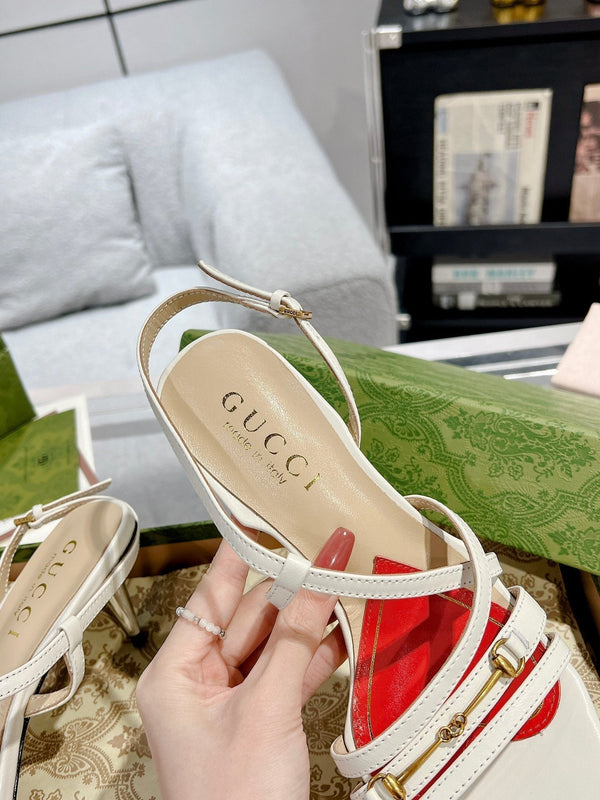 HIGH HEEL 65MM IN WHITE CALFSKIN WITH RED HEART