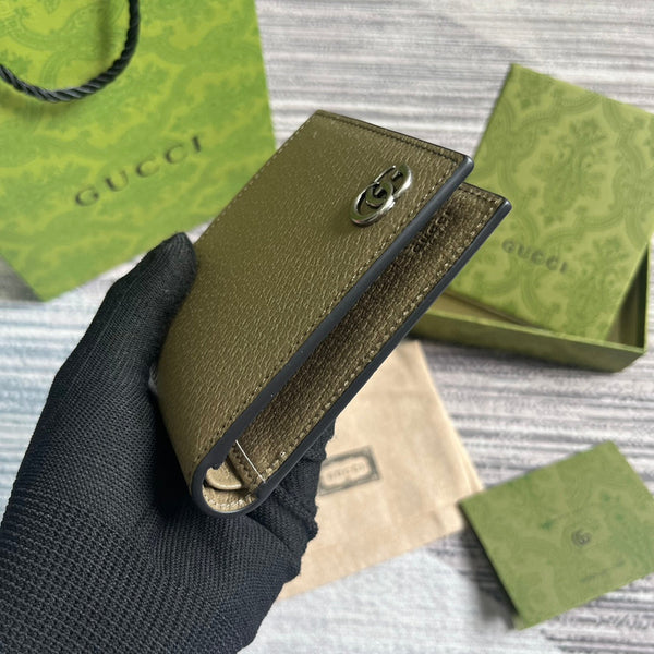 PORTAFOGLIO GG MARMONT 11 BIFOLD IN PELLE DI VITELLO MARRONE MOCHA