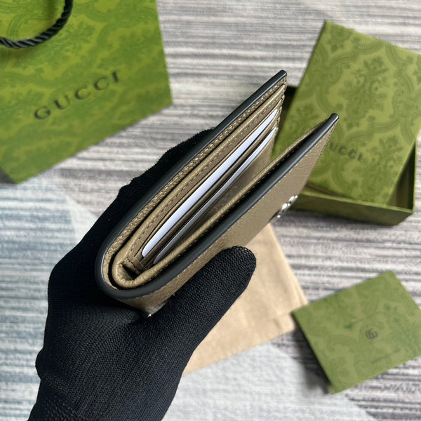 PORTAFOGLIO GG MARMONT 11 BIFOLD IN PELLE DI VITELLO MARRONE MOCHA