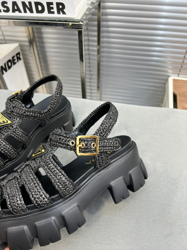 Sandali Pra Monolith Crochet Cage 55 Nero