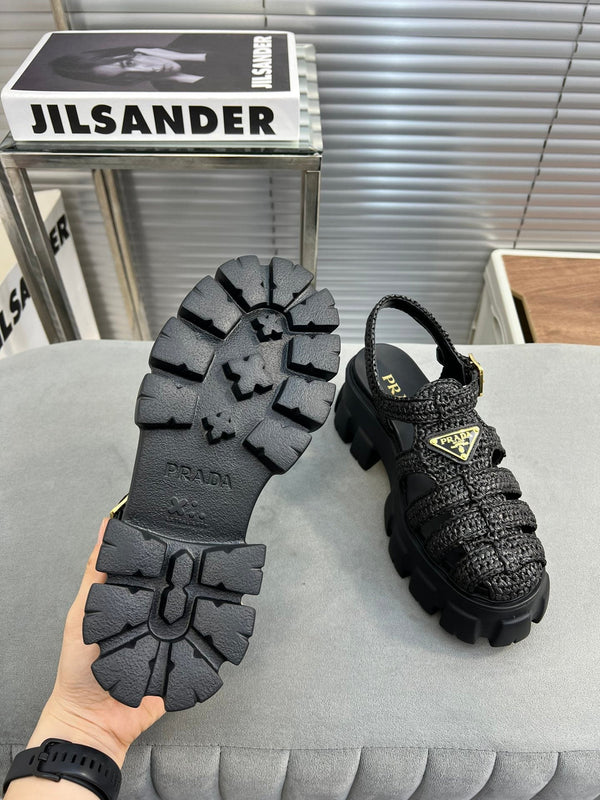 Sandali Pra Monolith Crochet Cage 55 Nero