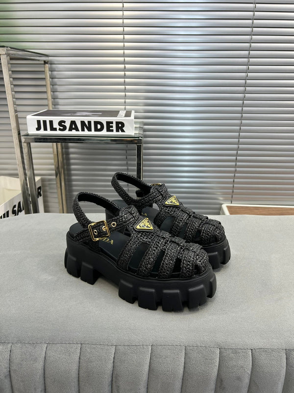 Sandali Pra Monolith Crochet Cage 55 Nero