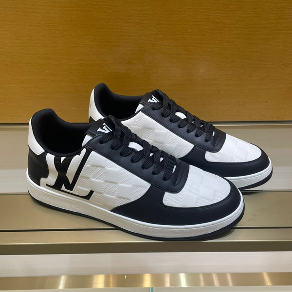 LV RIVOLI SNEAKER MEN BLACK WHITE