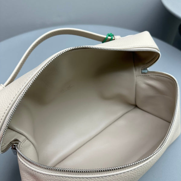 Borsa in pelle di mucca beige Extra Pocket L27