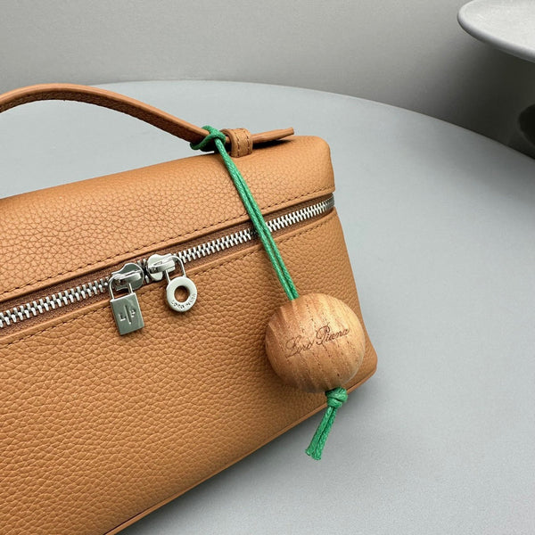 Borsa in pelle bovina marrone chiaro Extra Pocket L19