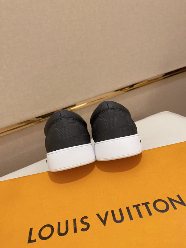 LV LOAFER IN BLACK DAMIER SHEEPSKIN