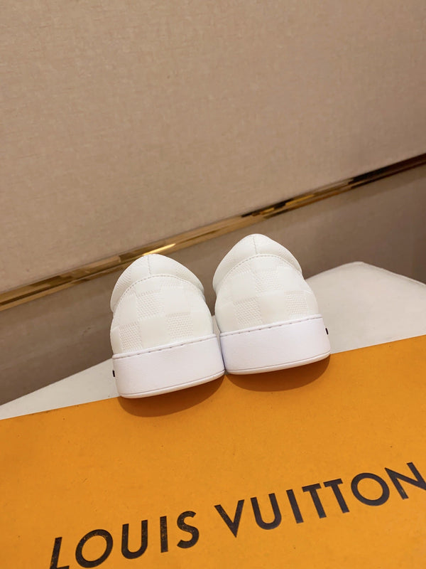 LV LOAFER IN WHIITE DAMIER SHEEPSKIN