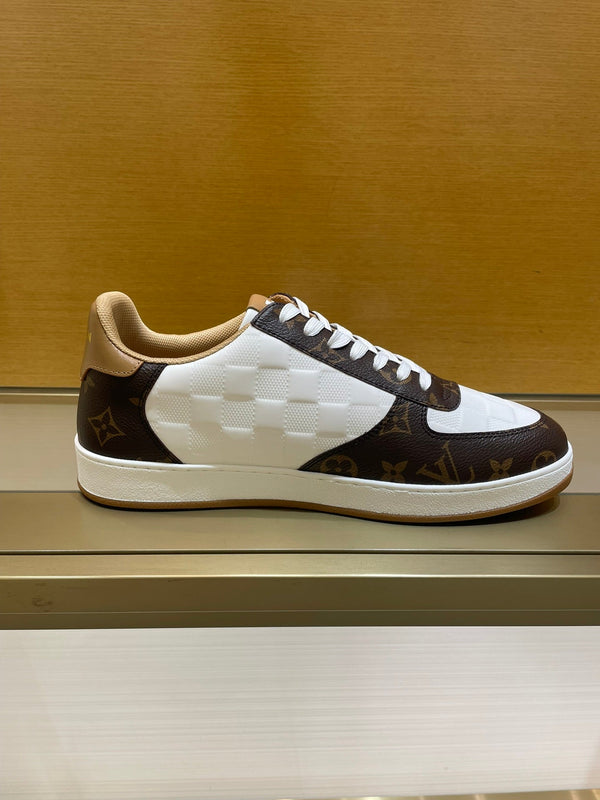 LV RIVOLI SNEAKER MEN BROWN WHITE