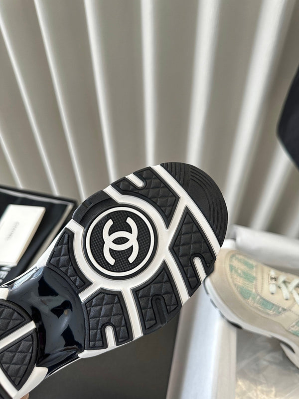 cc cc sneaker white cloud blue tweed dark cream calfskin