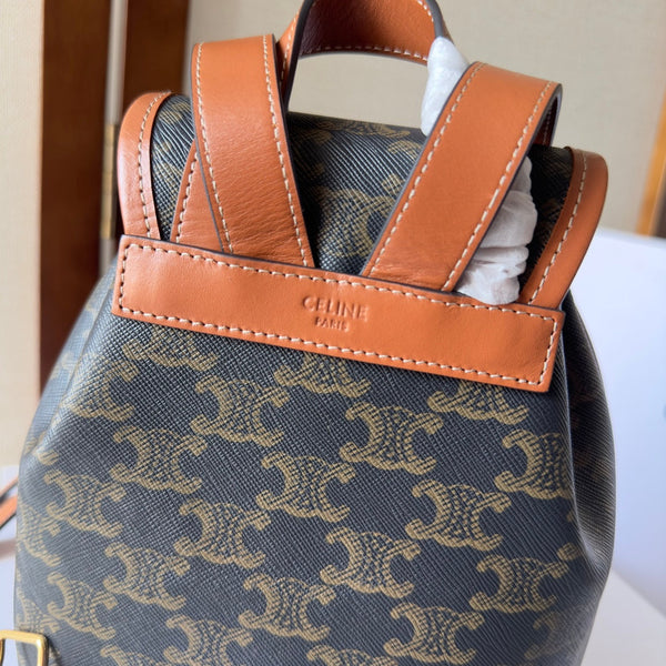 ZAINO FOLCO PICCOLO 20 IN TELA TRIOMPHE NERA