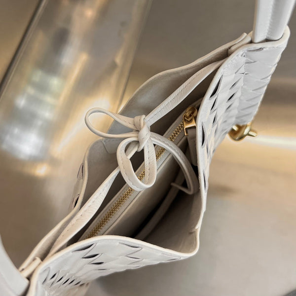 MINI SOLSTICE 30 PELLE DI AGNELLO BIANCA