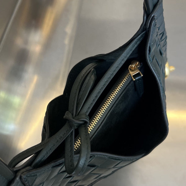 MINI SOLSTICE 30 PELLE DI AGNELLO NERA