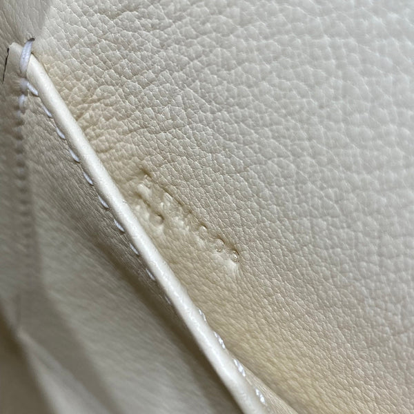 HM Mini Kelly 19cm Cream Cloud Blue Epsom Silver Hardware