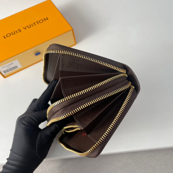 LV Double Zippy XL Wallet Damier Ebene Canvas 221552