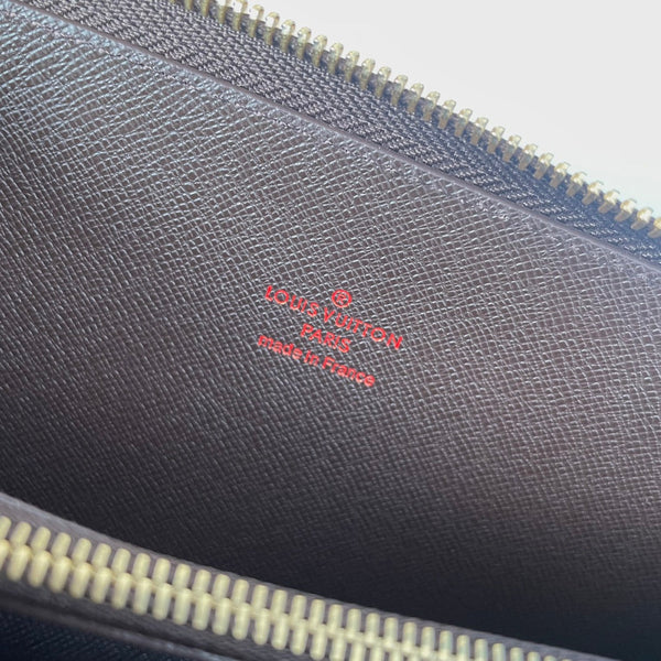 LV Double Zippy XL Wallet Damier Ebene Canvas 221552