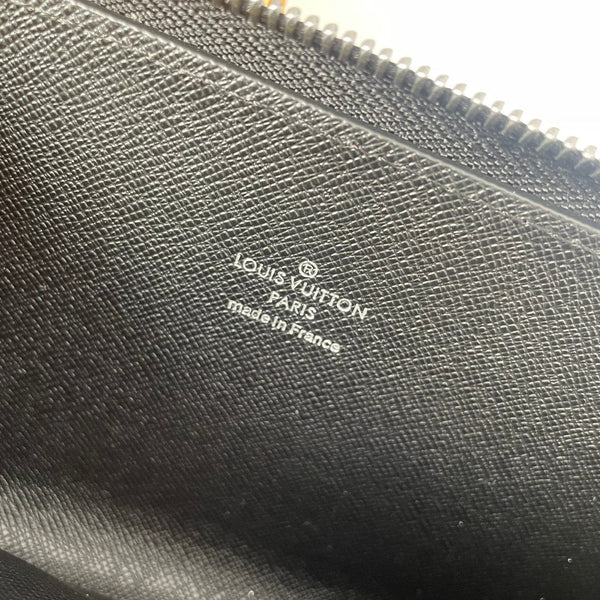 LV Double Zippy XL Wallet Black Monogram Eclipse 221555