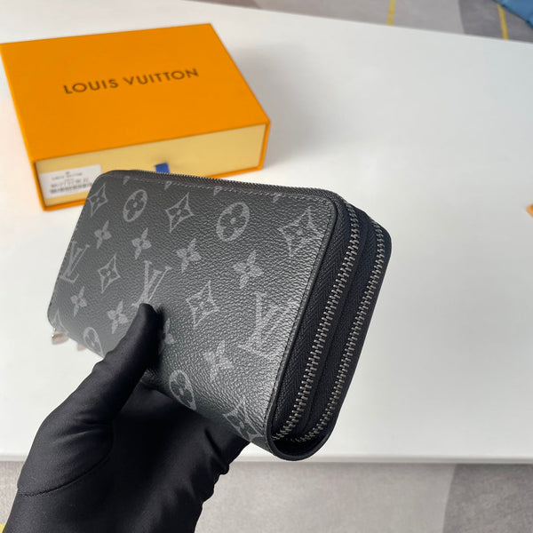 LV Double Zippy XL Wallet Black Monogram Eclipse 221555