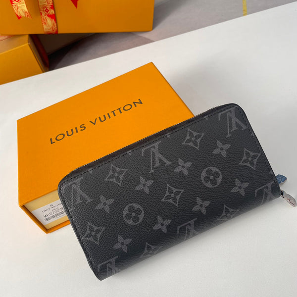 LV Double Zippy XL Wallet Black Monogram Eclipse 221555