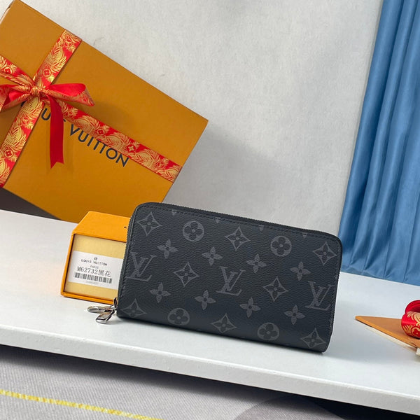 LV Double Zippy XL Wallet Black Monogram Eclipse 221555