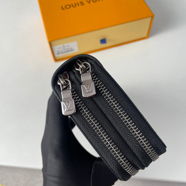 LV Double Zippy XL Wallet Black Monogram Eclipse 221555