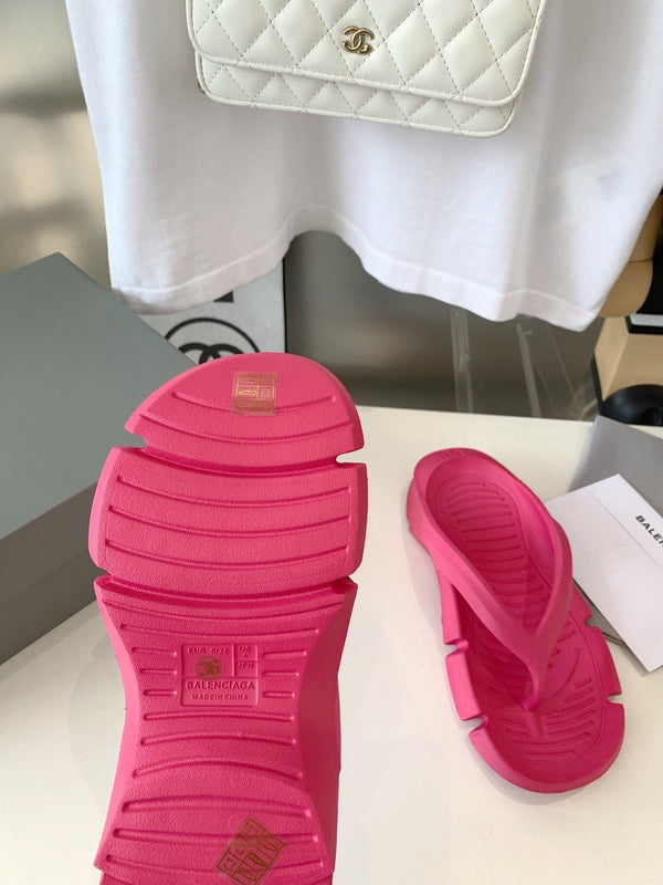 SANDALI INFRADITO IN GOMMA ROSA CABARET