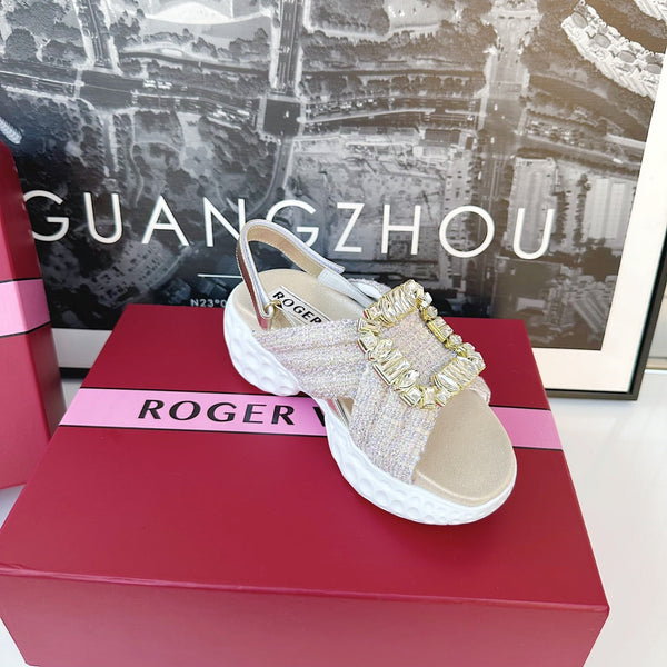 Viv Diamond Sandals Light Purple Fabric 560526