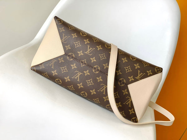 LV Opéra Handbag 36cm Brown White Monogram Canvas & Cowhide GHW