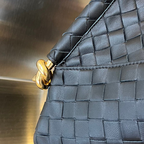 MEDIUM SOLSTICE 44 PELLE DI AGNELLO NERA