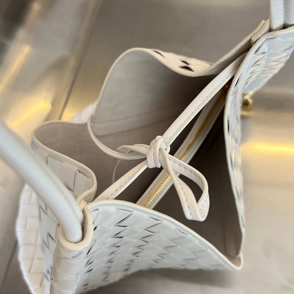 SOLSTICE MEDIO 44 PELLE DI AGNELLO BIANCA