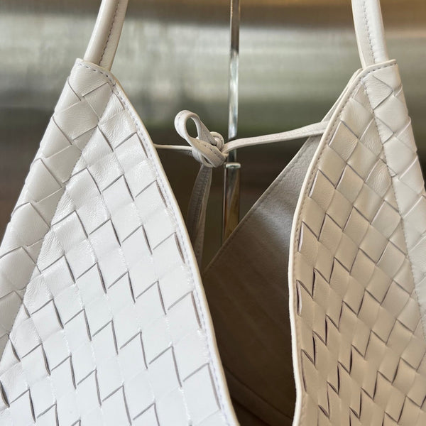 SOLSTICE MEDIO 44 PELLE DI AGNELLO BIANCA