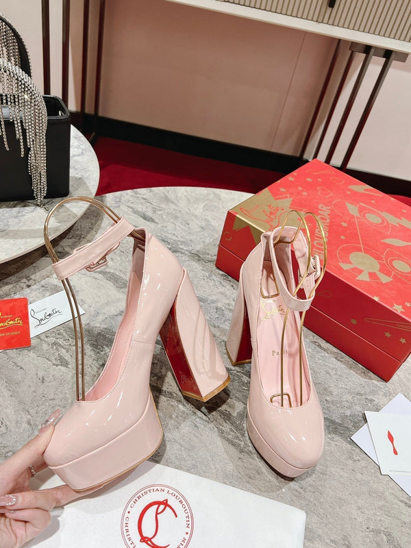 CL Platforms Movida Jane 130 mm Patent Leather Pink