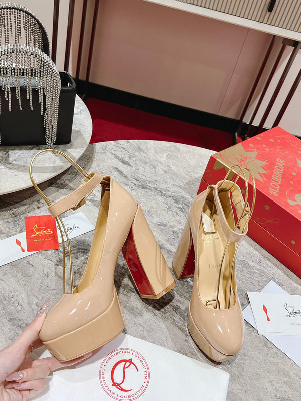 CL Platforms Movida Jane 130 mm Patent Leather Nude