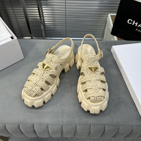 Sandali Pra Monolith Crochet Cage 55 Beige