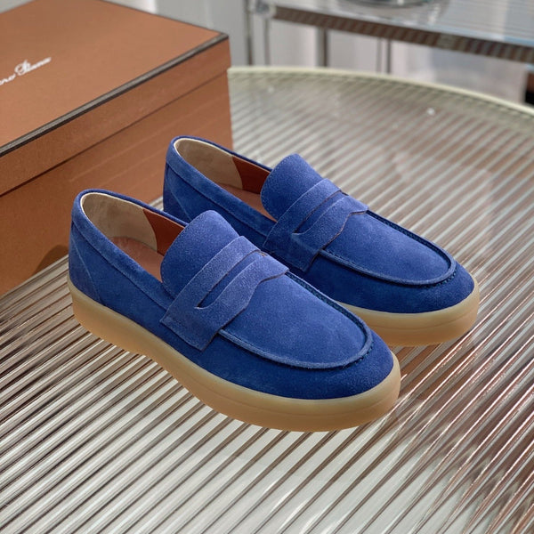MOCASSINI LP SUMMER WALK IN CAMOSCIO BLU
