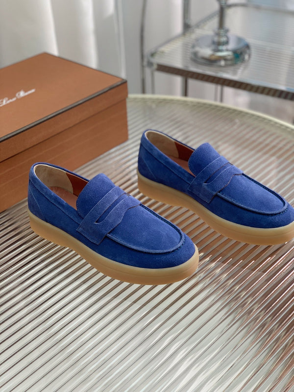MOCASSINI LP SUMMER WALK IN CAMOSCIO BLU