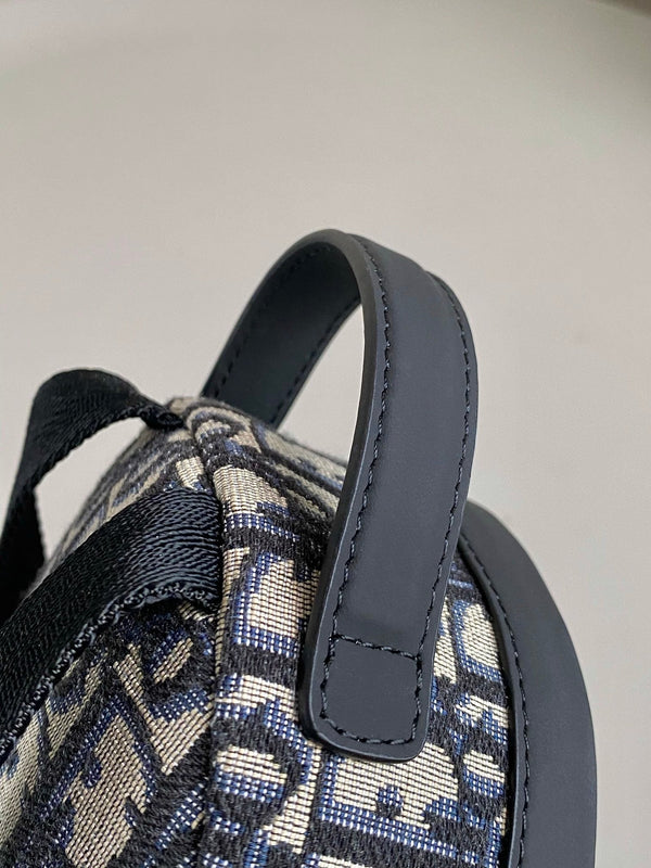 ZAINO MINI RIDER 24 BEIGE E NERO JACQUARD OBLIQUO