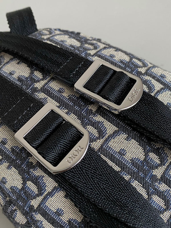 ZAINO MINI RIDER 24 BEIGE E NERO JACQUARD OBLIQUO