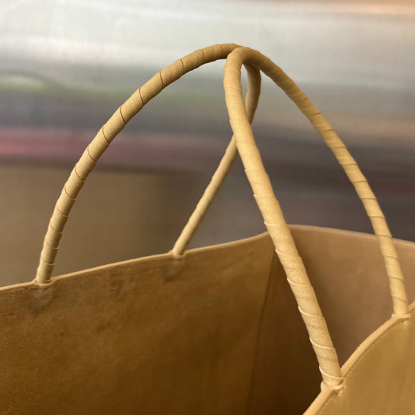 BORSA MARRONE MEDIA 32 IN PELLE DI VITELLO KRAFT