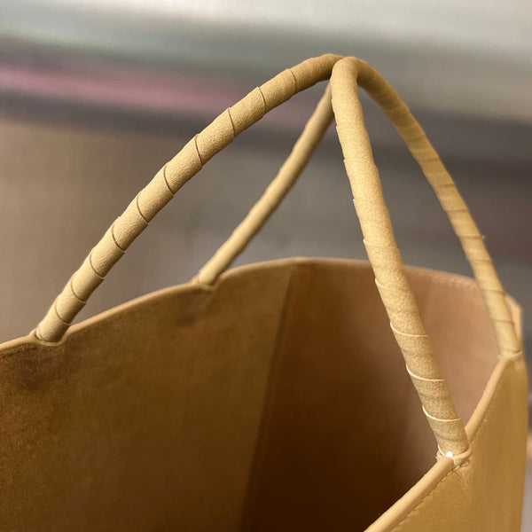 BORSA PICCOLA 26 MARRONE IN PELLE DI VITELLO KRAFT