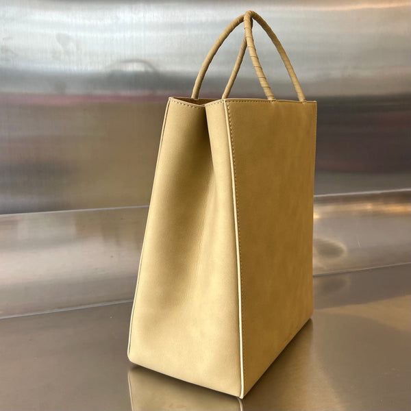 BORSA PICCOLA 26 MARRONE IN PELLE DI VITELLO KRAFT
