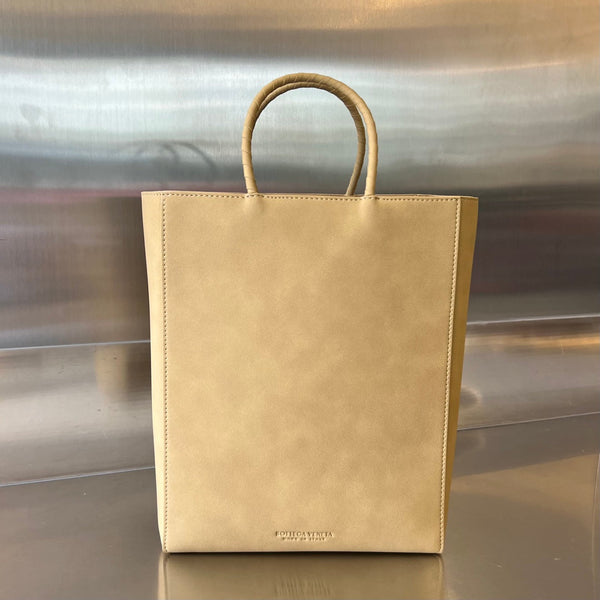 BORSA PICCOLA 26 MARRONE IN PELLE DI VITELLO KRAFT