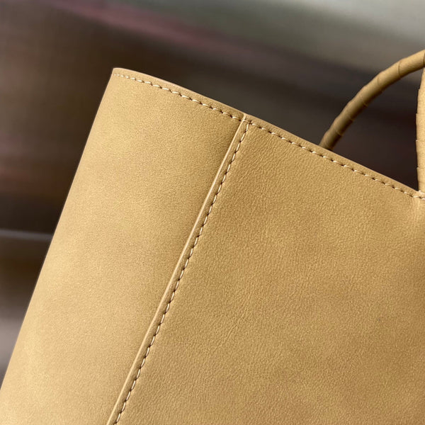 BORSA PICCOLA 26 MARRONE IN PELLE DI VITELLO KRAFT