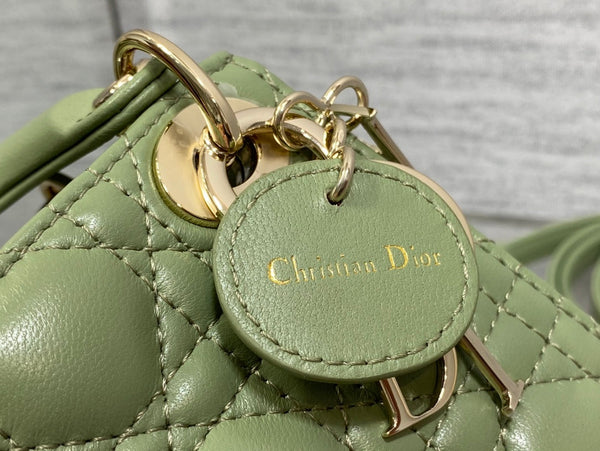 micro lady 12 green lambskin ghw