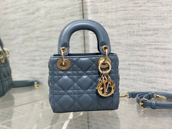 micro lady 12 raf blue lambskin ghw