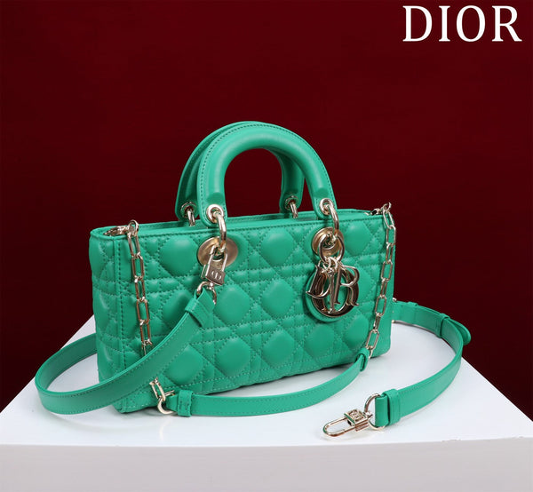 medium lady d-joy 26 pelle di agnello verde giada
