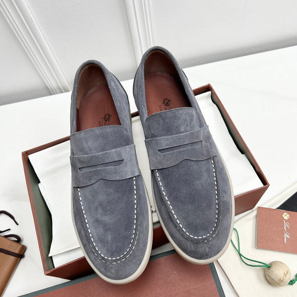 MOCASSINI LP SUMMER WALK IN CAMOSCIO GRIGIO SCURO